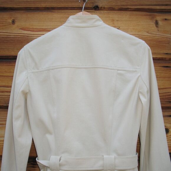 Elie Tahari Belted Tan Safari Jacket - Picture 5 of 7